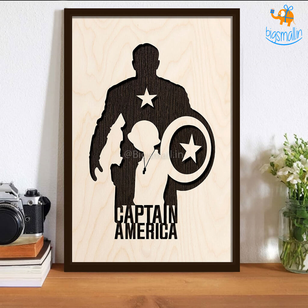 Buy Handmade Captain America Badge Reel Online in India 