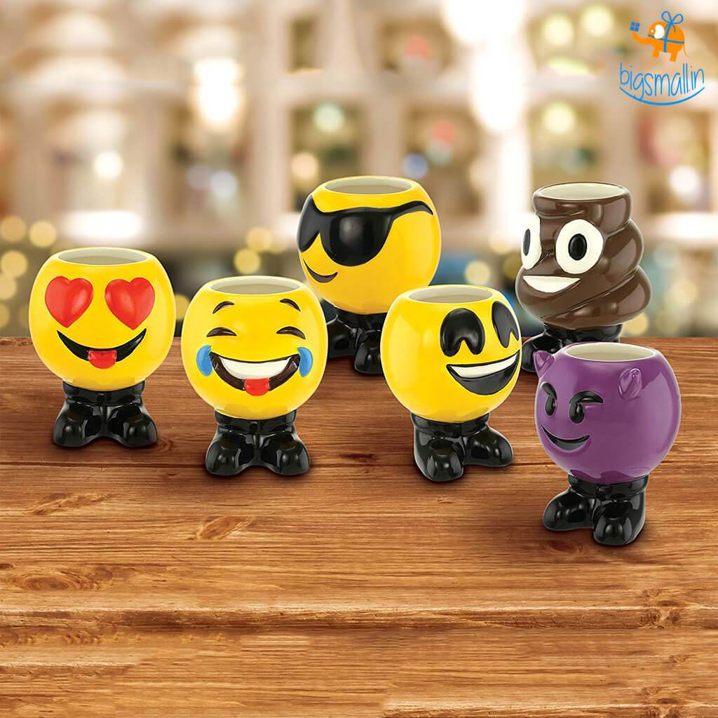 Product Of The Week - Emoji Ceramic Shot Glasses - Set Of 6