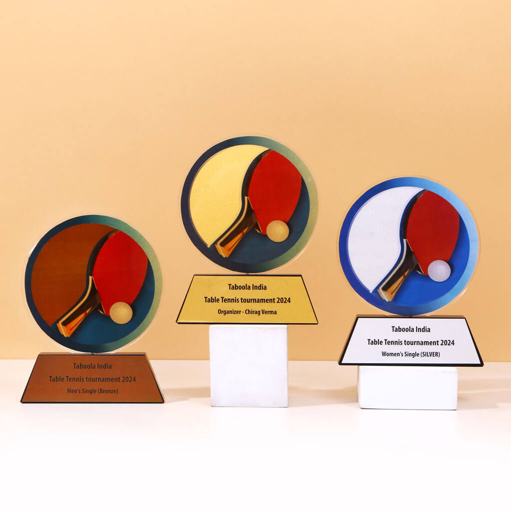 Taboola - Customized Table Tennis Trophy