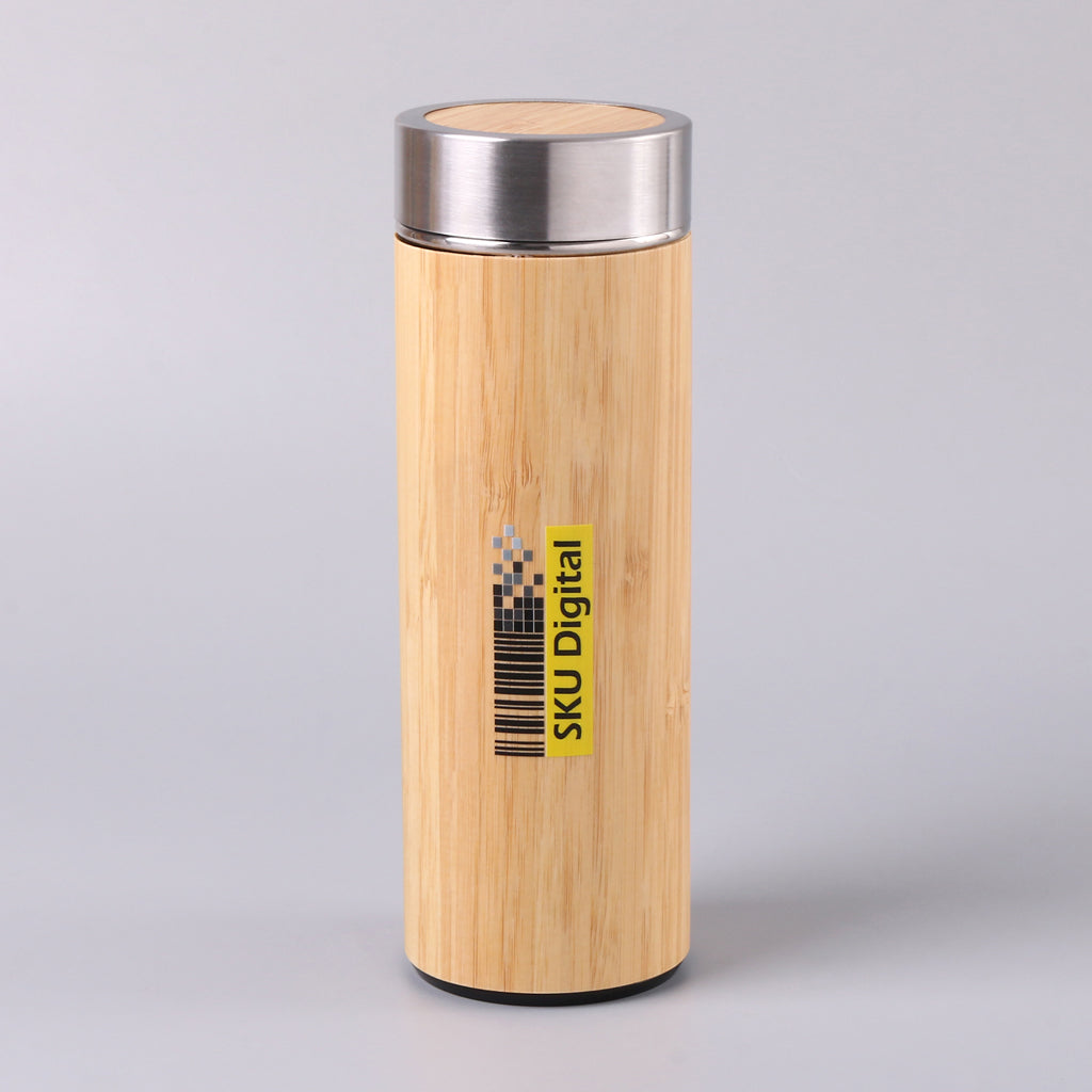 SKU Digital - Customized Stainless Steel Bamboo Bottle