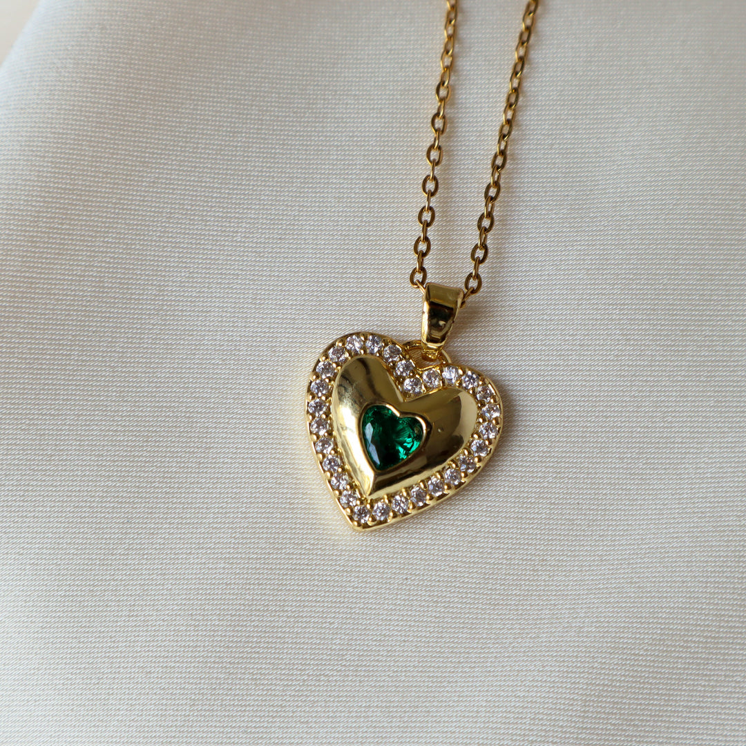 Charm Heart 18K Gold Plated Necklace