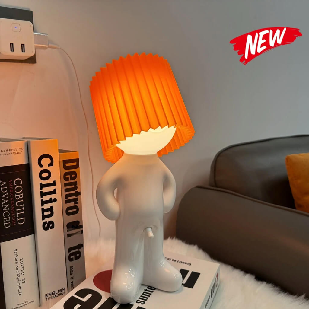 Funny Shy Boy Lamp