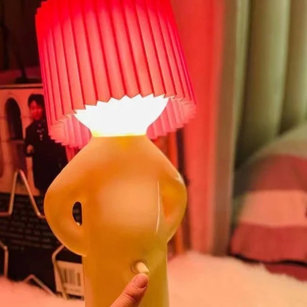 Funny Shy Boy Lamp