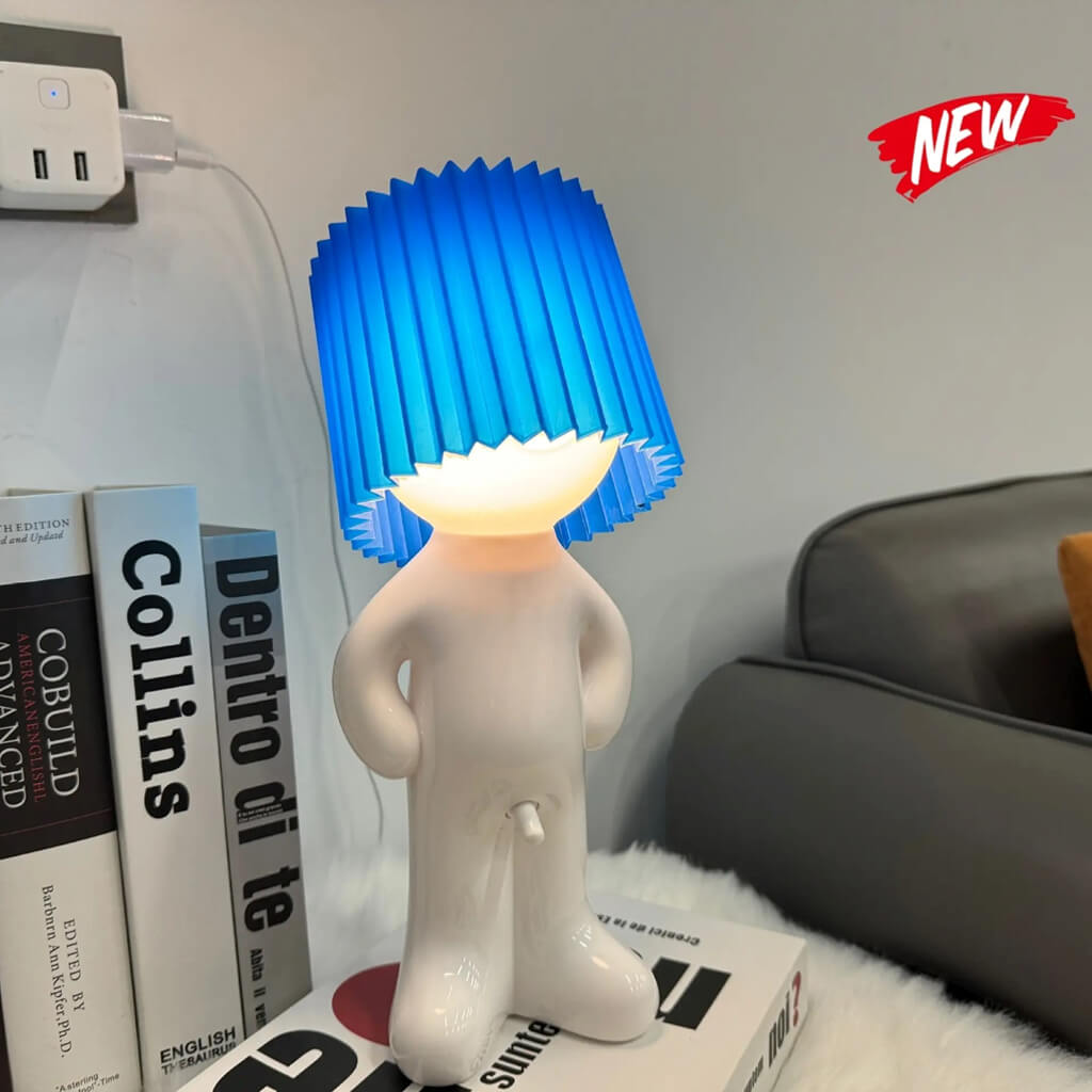 Funny Shy Boy Lamp