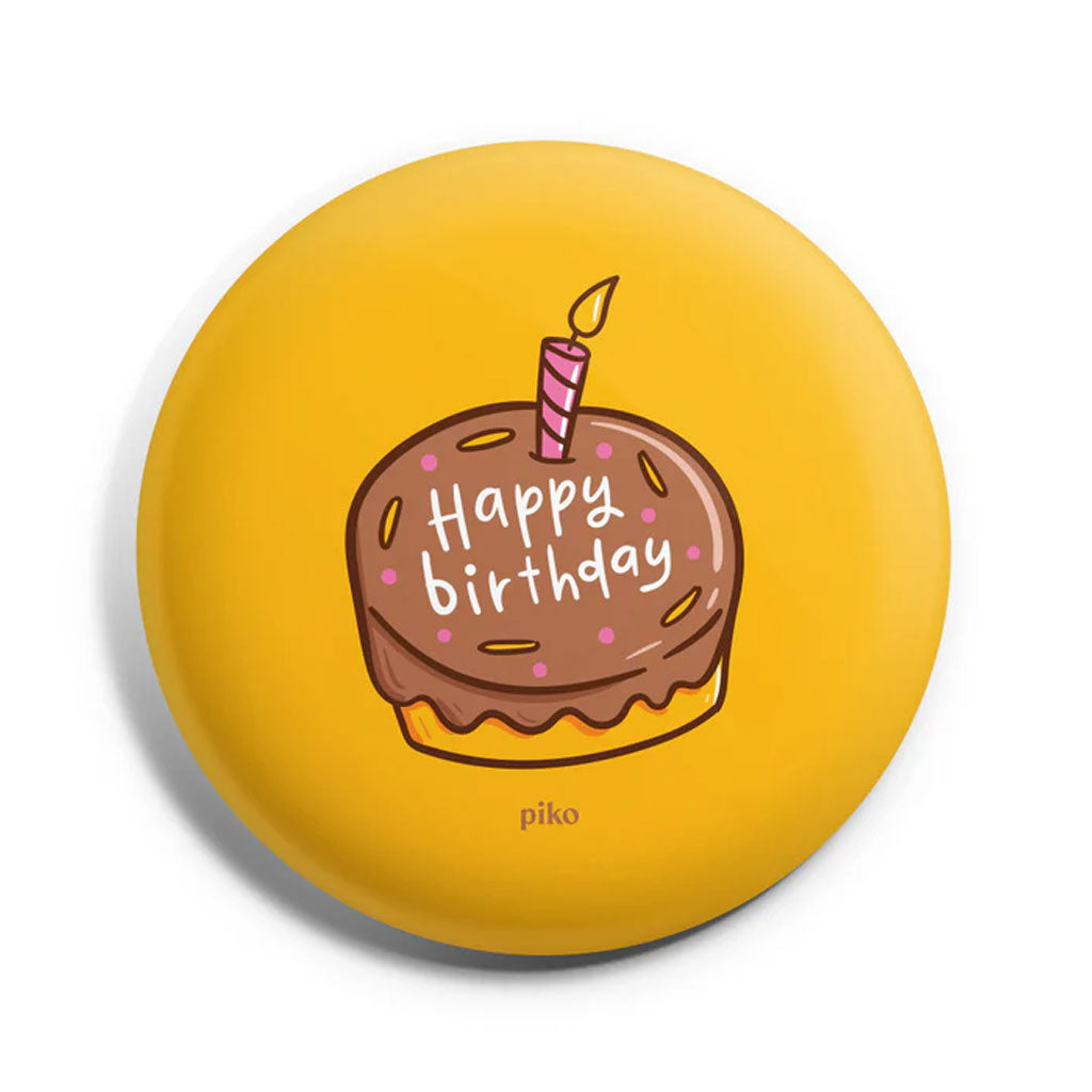 Happy Birthday Badge With Magnet