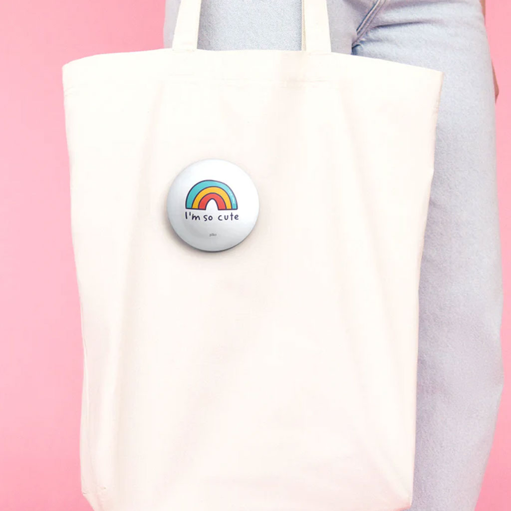 Cute Rainbow Badge With Magnet