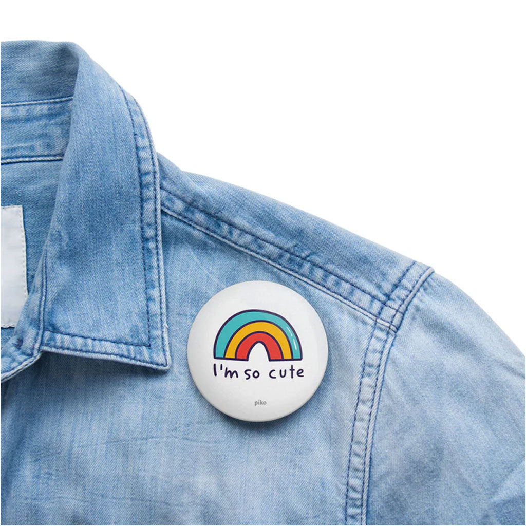 Cute Rainbow Badge With Magnet