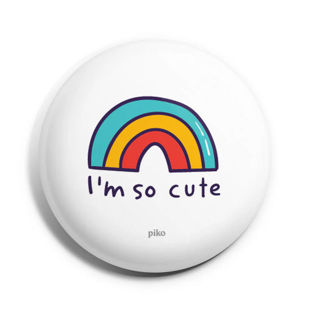 Cute Rainbow Badge With Magnet