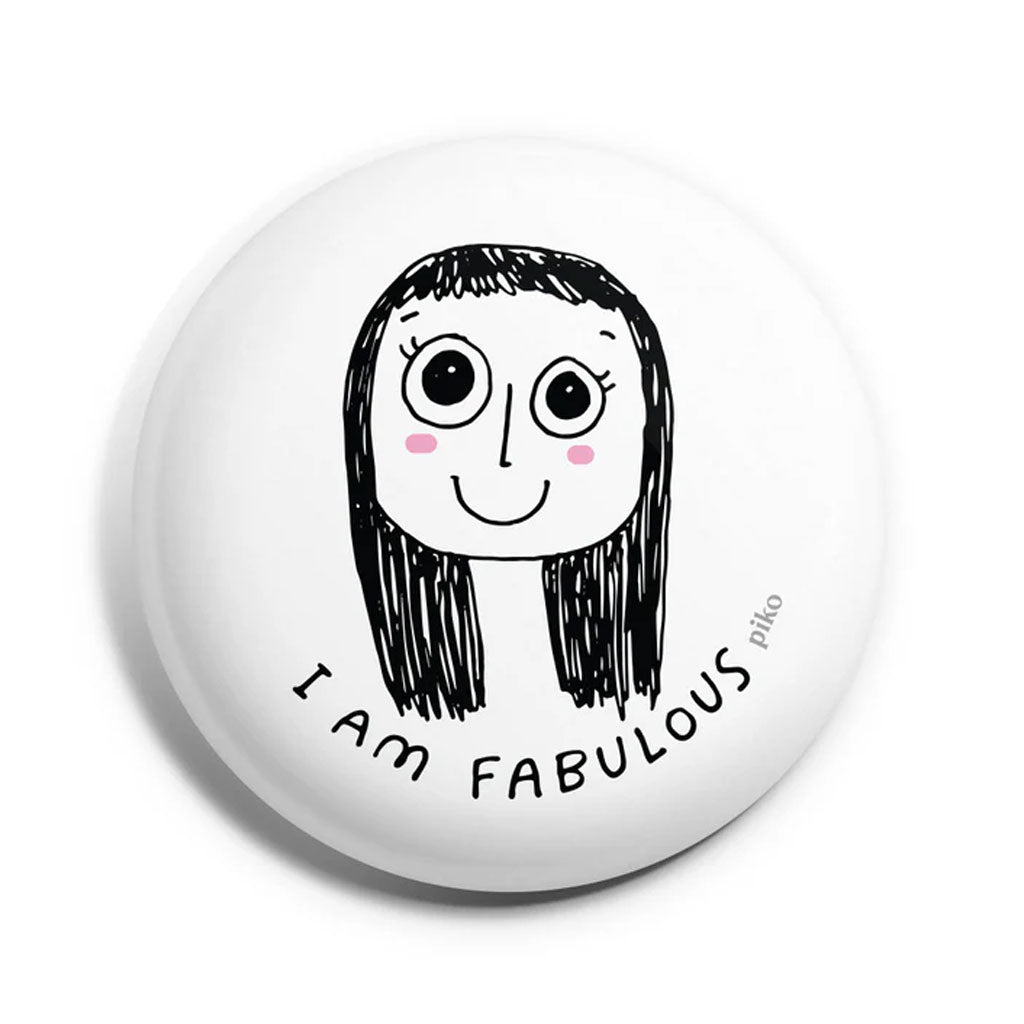 Fabulous Girl Badge With Magnet