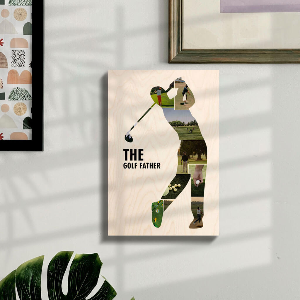 Best Golf Father Wooden Wall Art