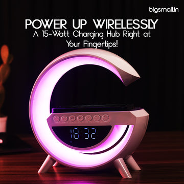 2023 New Intelligent G Shaped LED Lamp Bluetooth Speaker Wireless Char –