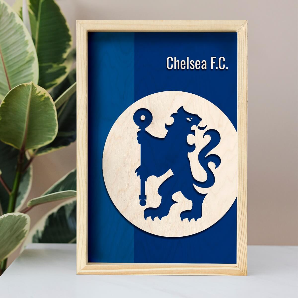 Chelsea F.C. Wooden Wall Art