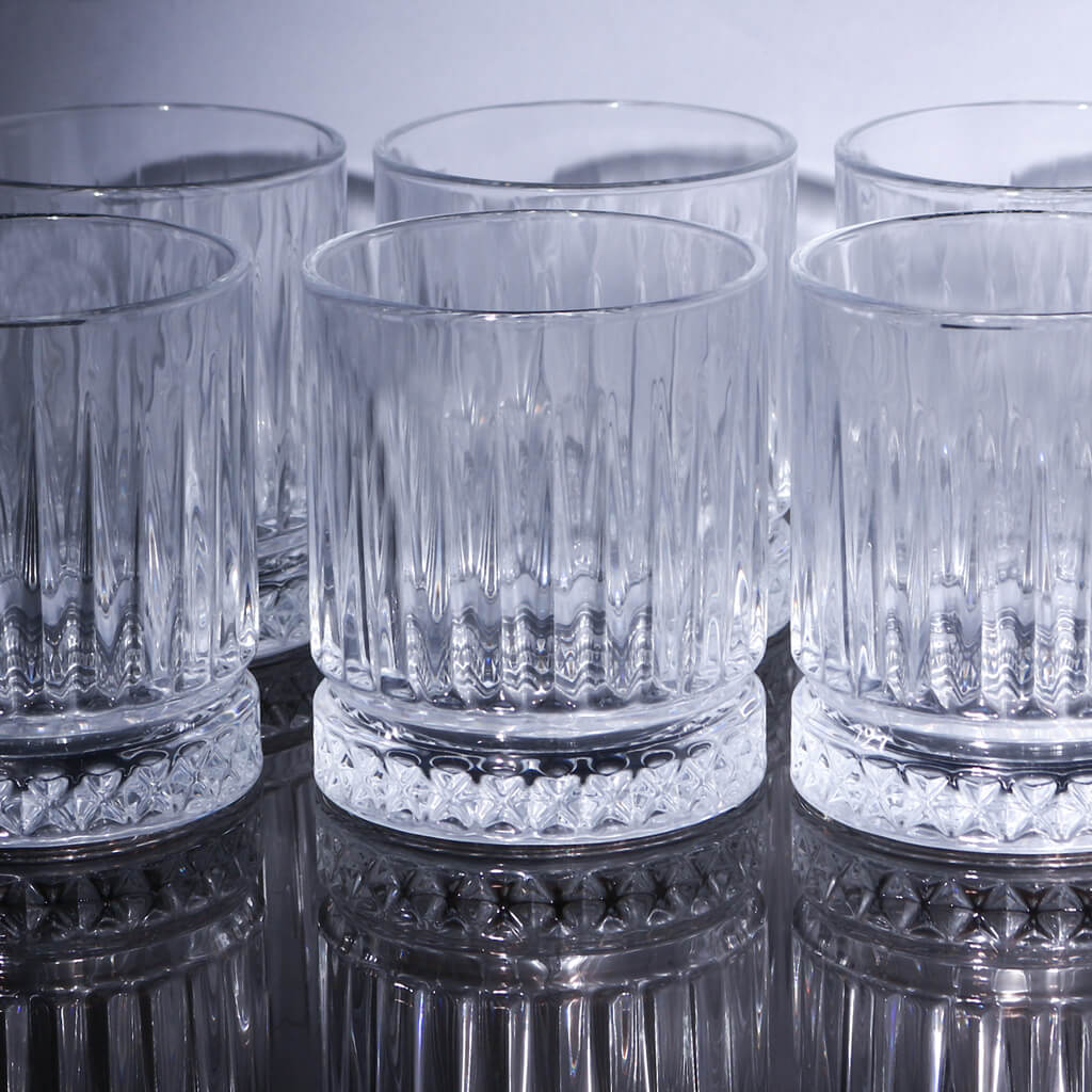 Classic Crystal Whiskey Glasses - Set of 6