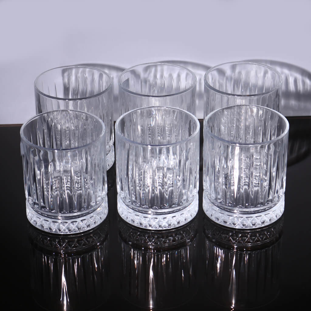 Classic Crystal Whiskey Glasses - Set of 6