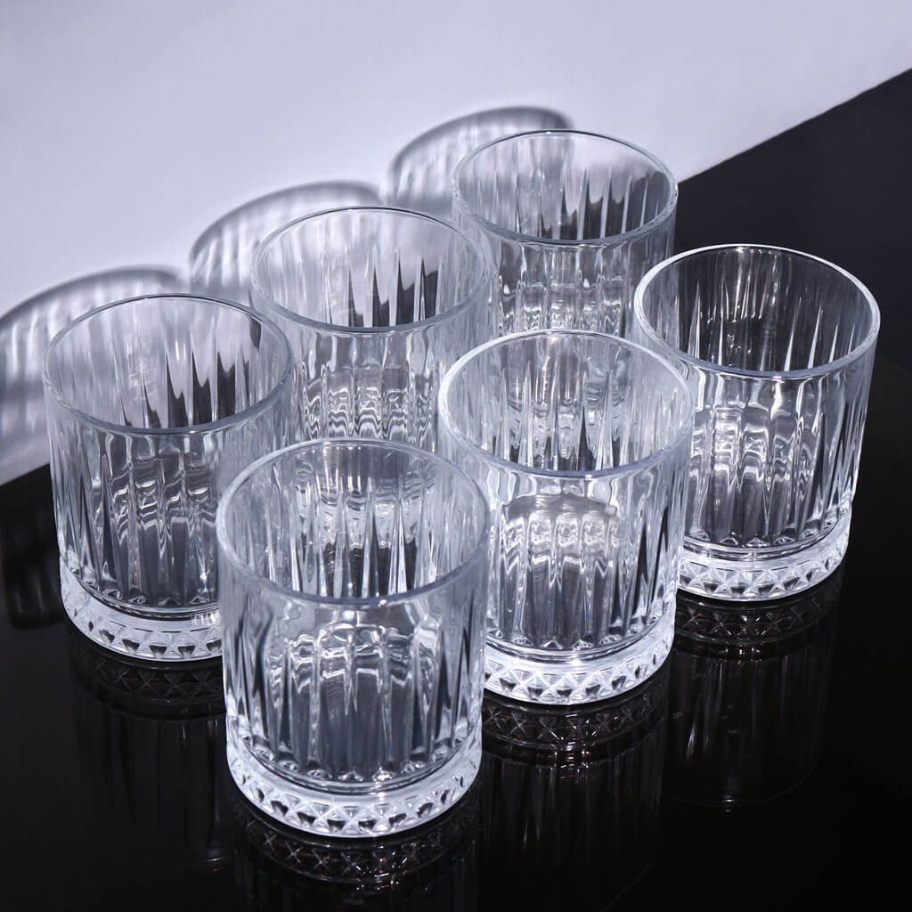 Classic Crystal Whiskey Glasses - Set of 6