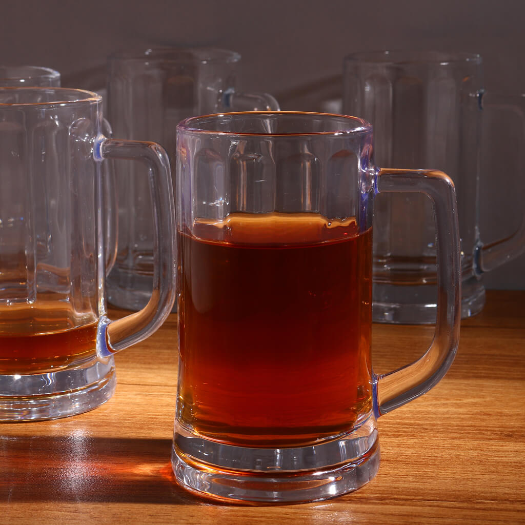 Crystal Clear Beer Mug - Set of 6