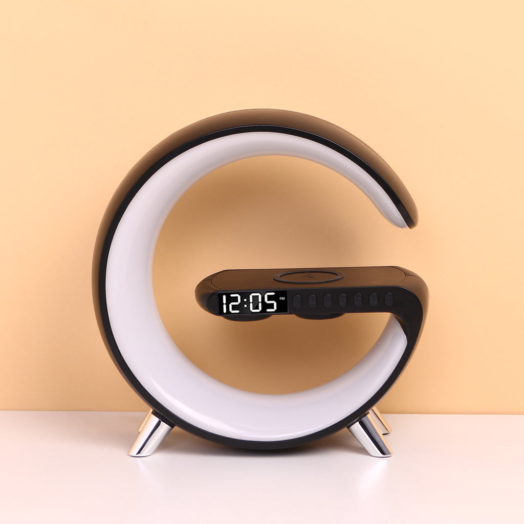 G Lamp with Speaker, Clock and Wireless Charger