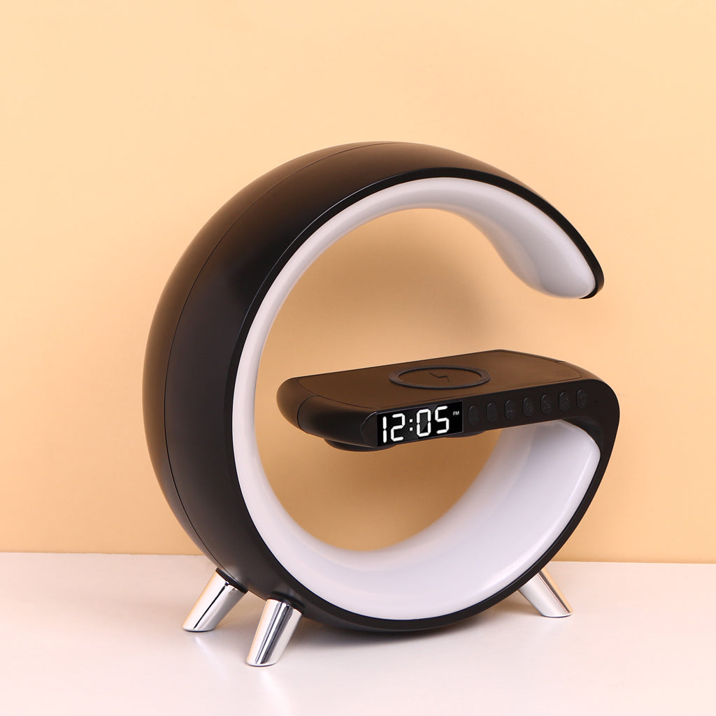 G Lamp with Speaker, Clock and Wireless Charger