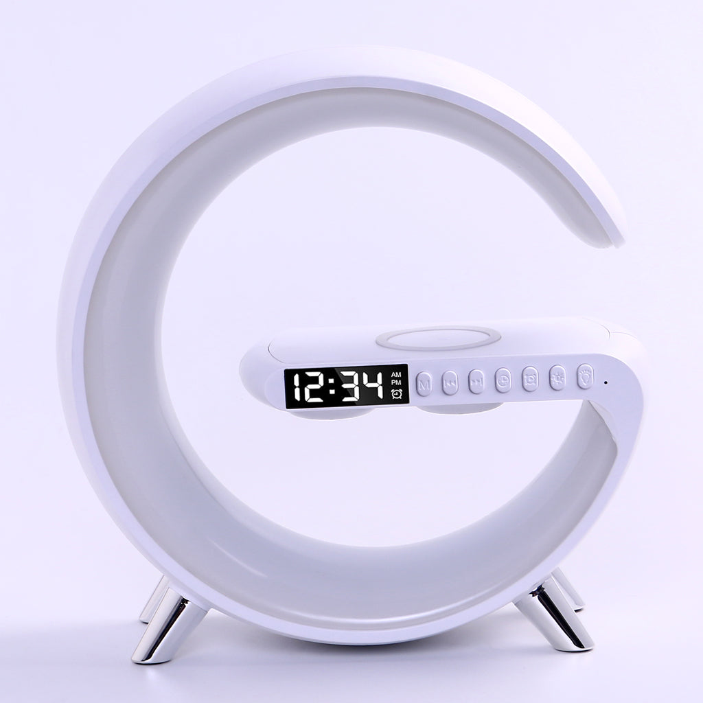 G Lamp with Speaker, Clock and Wireless Charger