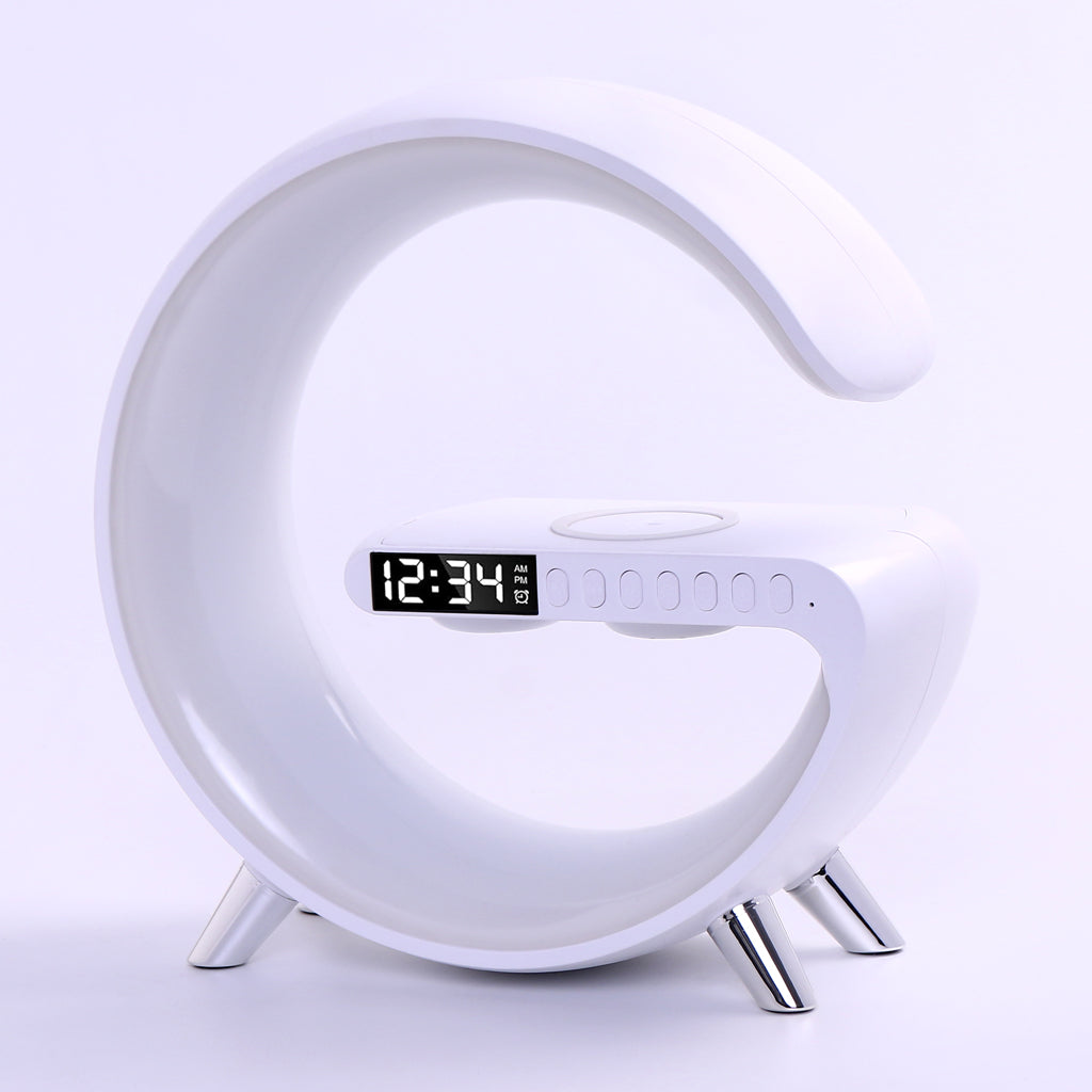 G Lamp with Speaker, Clock and Wireless Charger