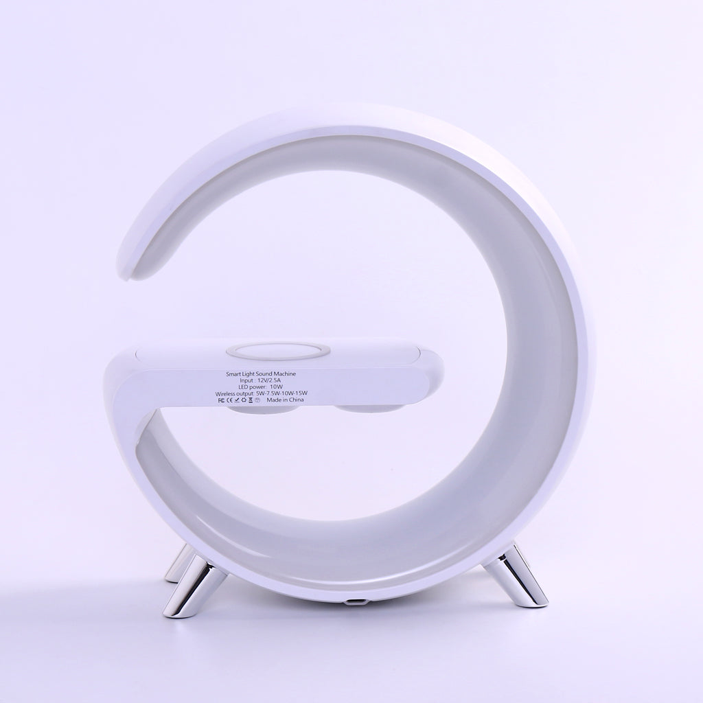 G Lamp with Speaker, Clock and Wireless Charger