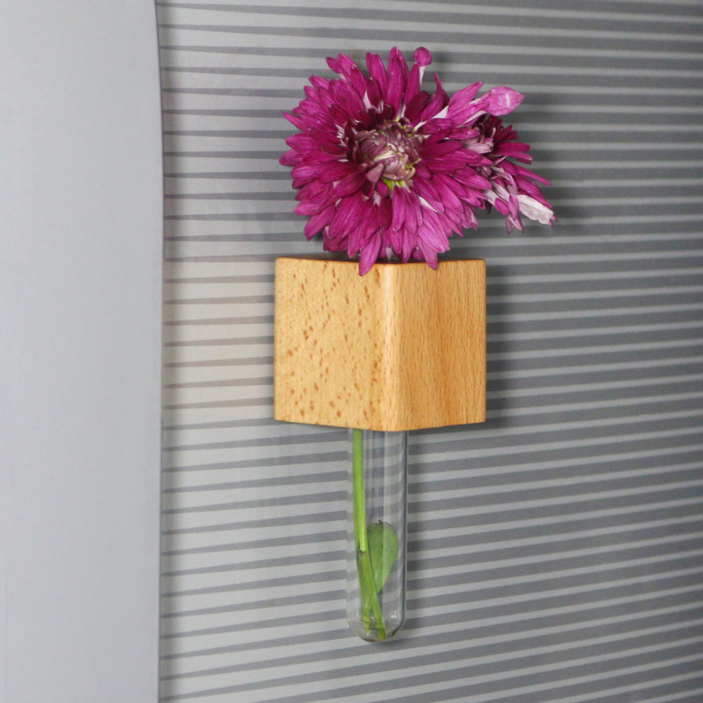 Wooden Planter Fridge Magnets - Set of 4