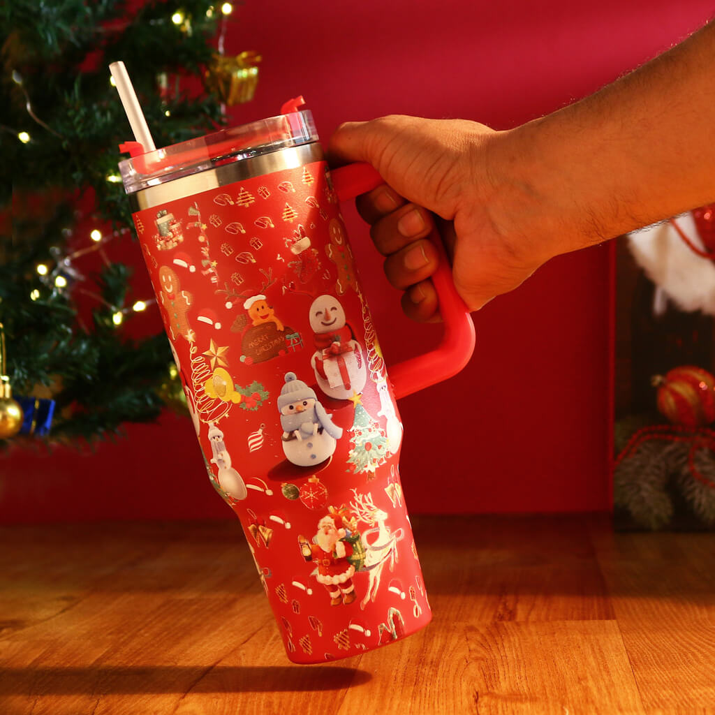 Festive Christmas Flask