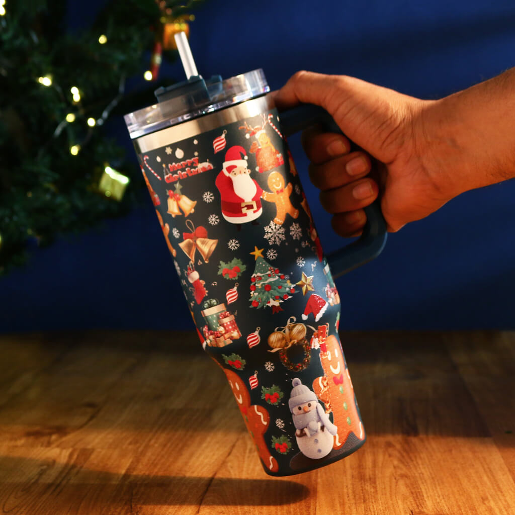 Festive Christmas Flask