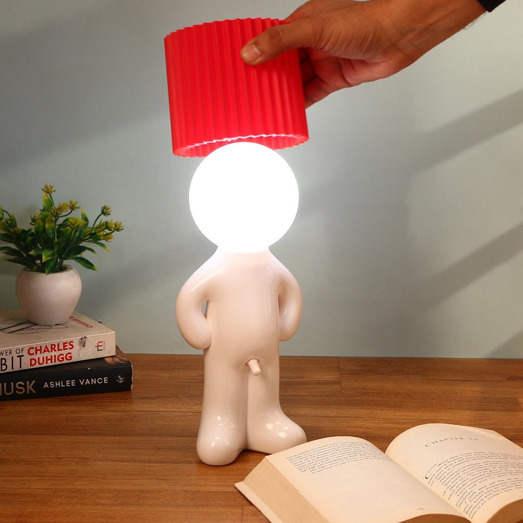 Funny Shy Boy Lamp