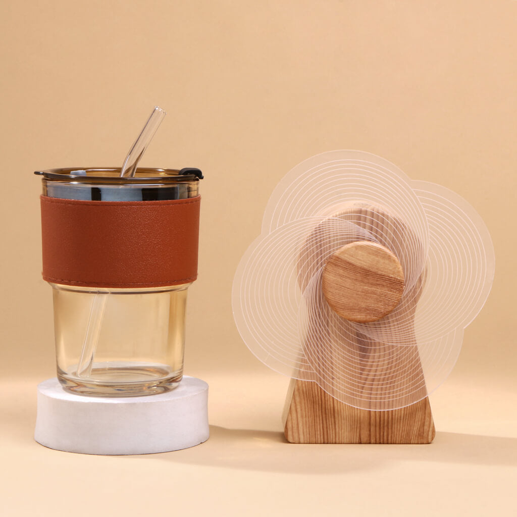 Glass Sipper Tumbler Gift Set