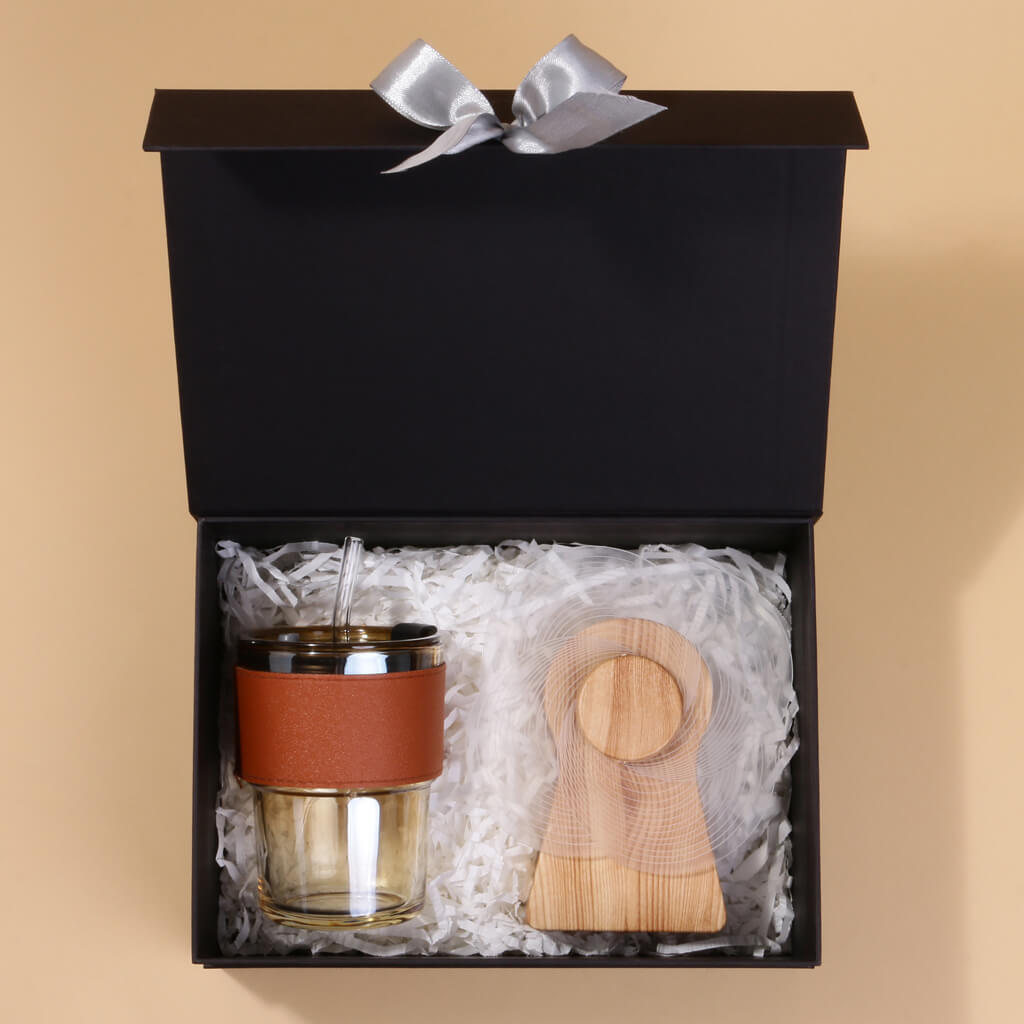 Glass Sipper Tumbler Gift Set