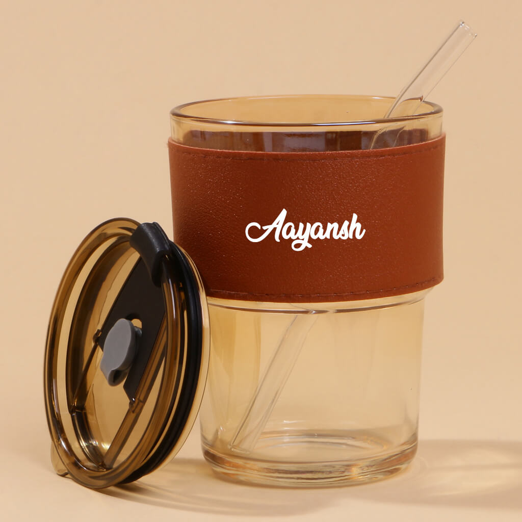 Glass Sipper Tumbler Gift Set