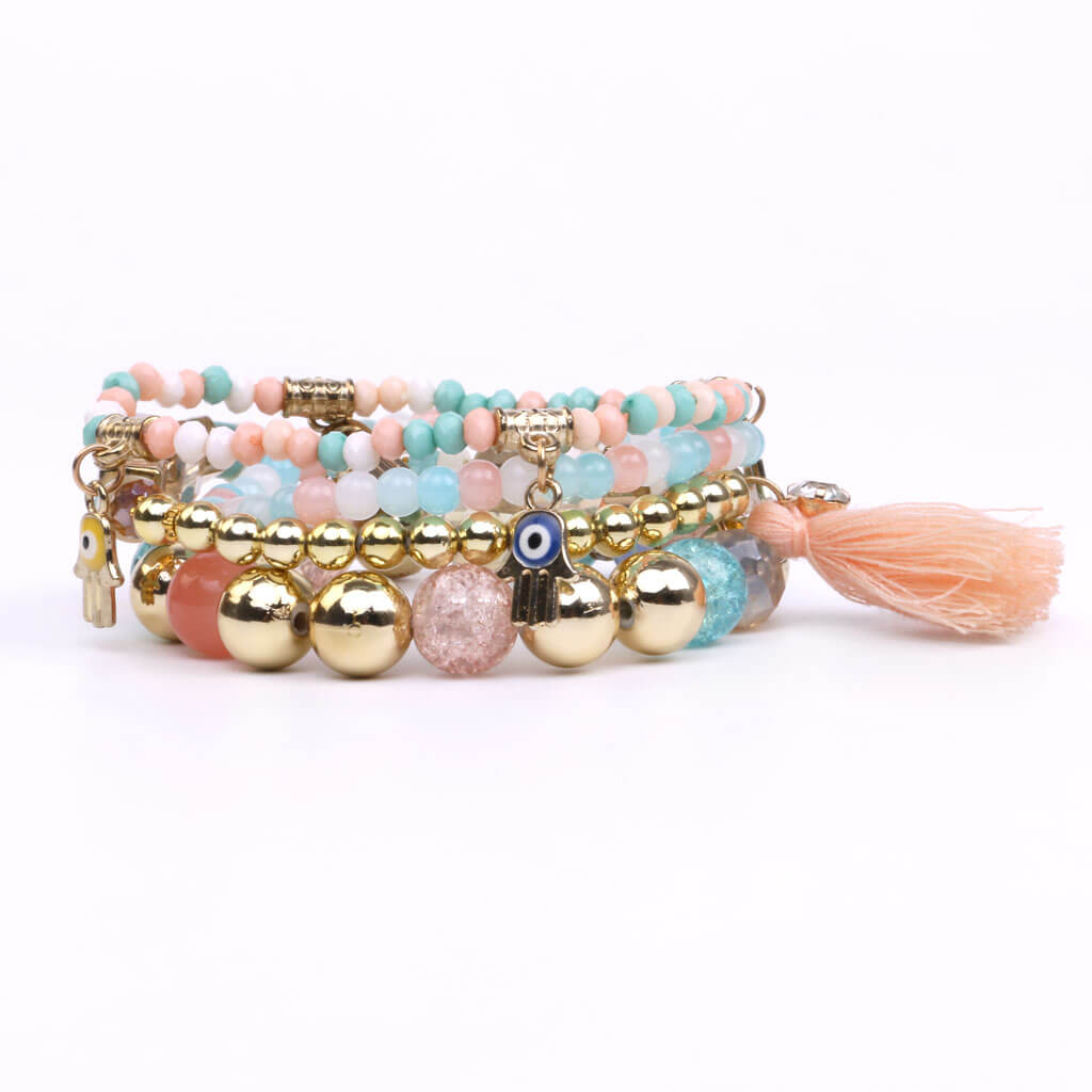 Evil Eye Bracelet Set