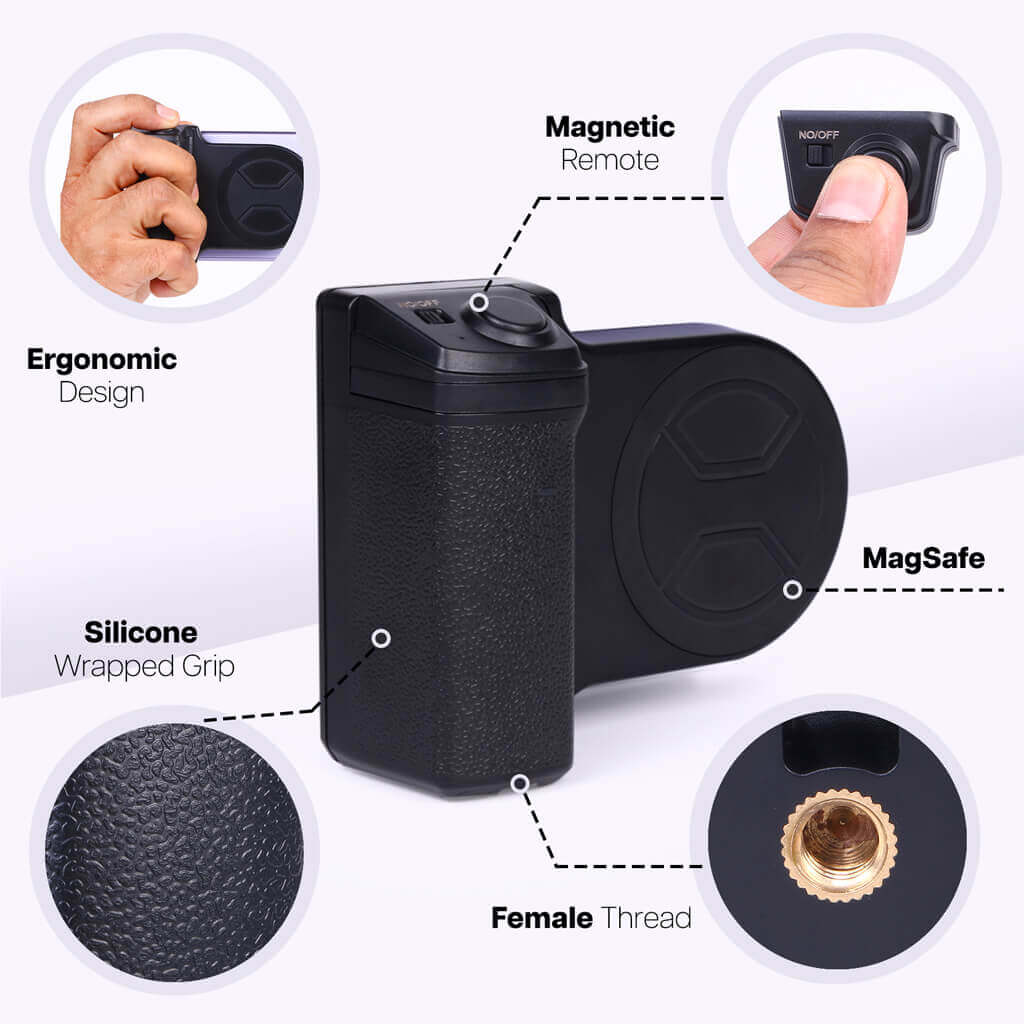 MagSafe Camera Grip with Bluetooth Photo Shutter