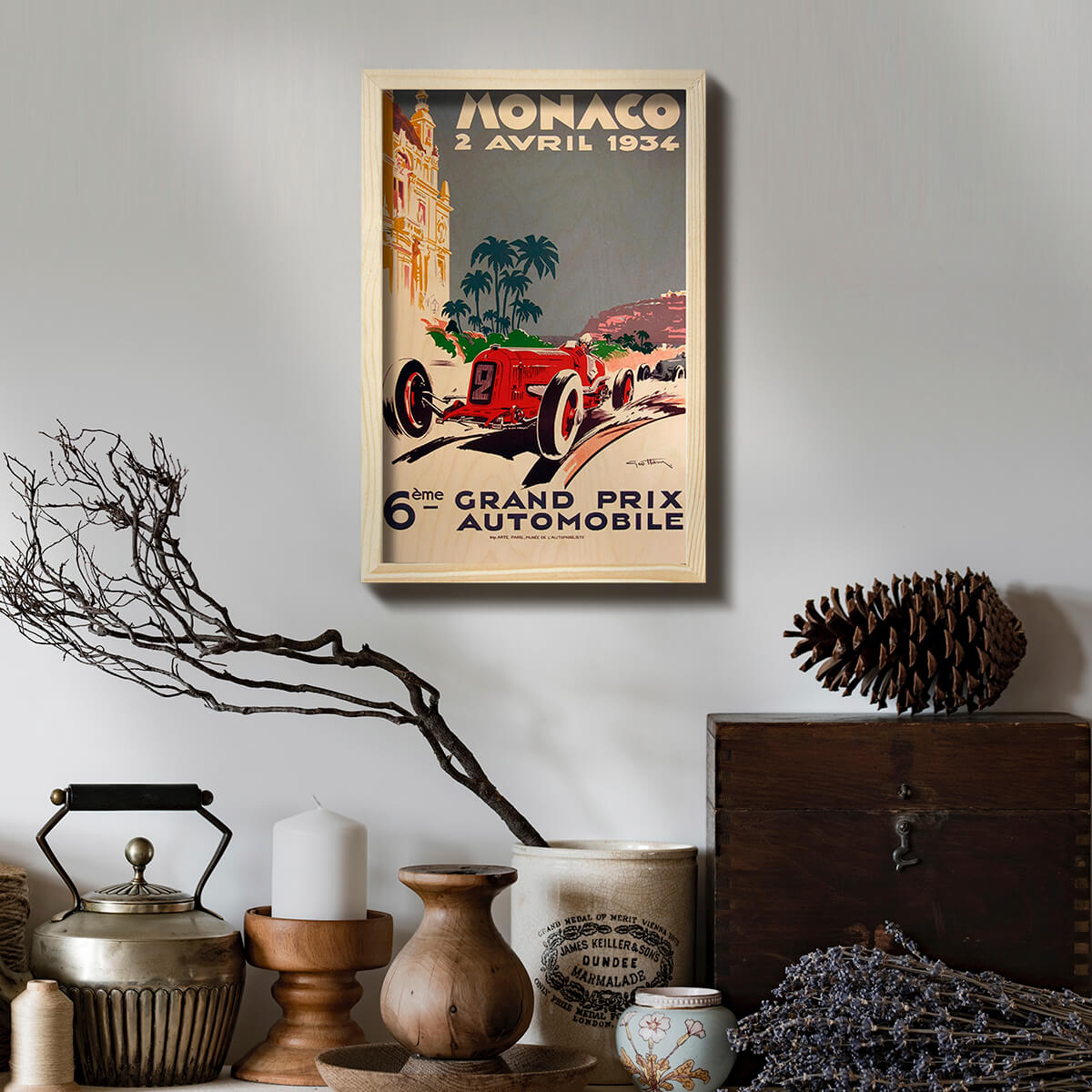 Monaco Grand Prix Wooden Wall Art