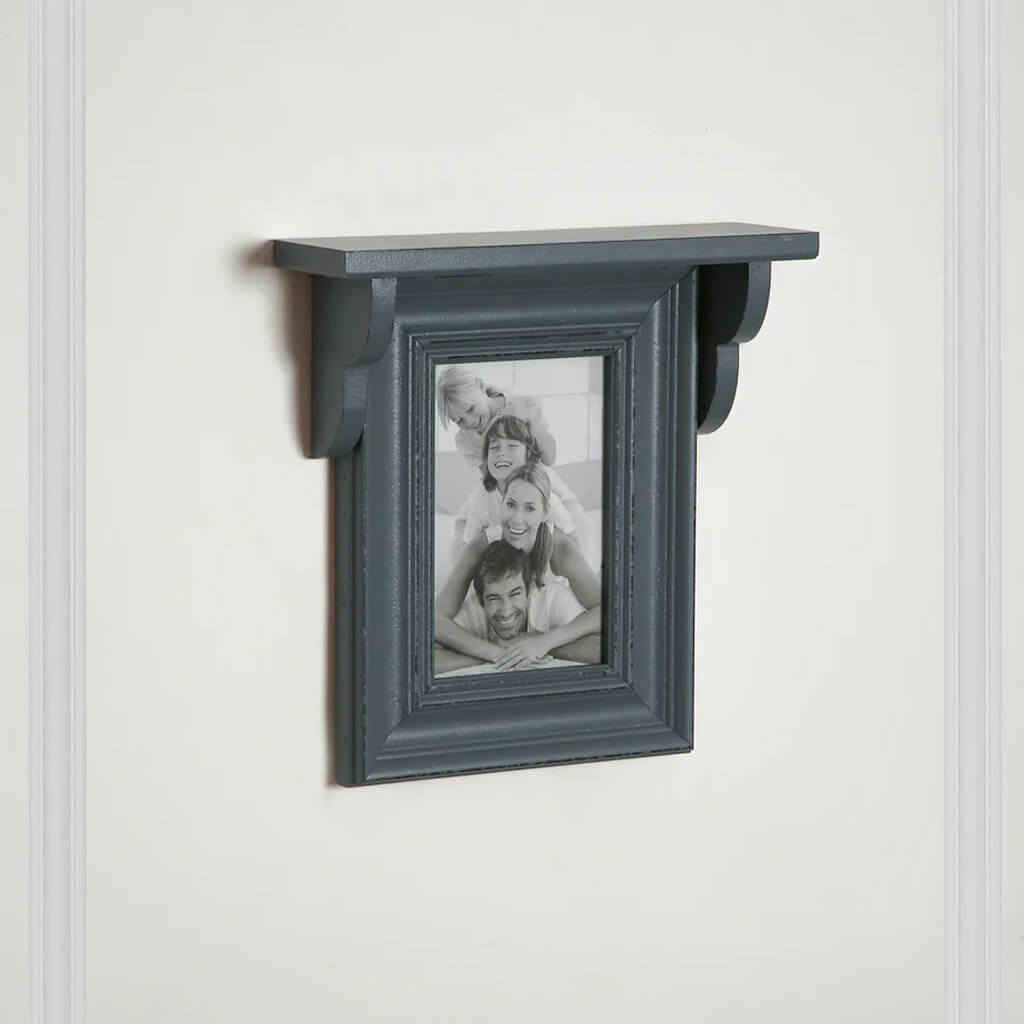 Elegant Wall-Mounted Photo Frame with Shelf