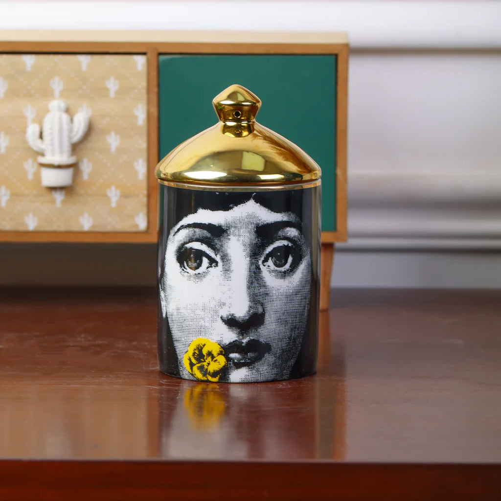 Lina Cavalieri Face Ceramic Jar