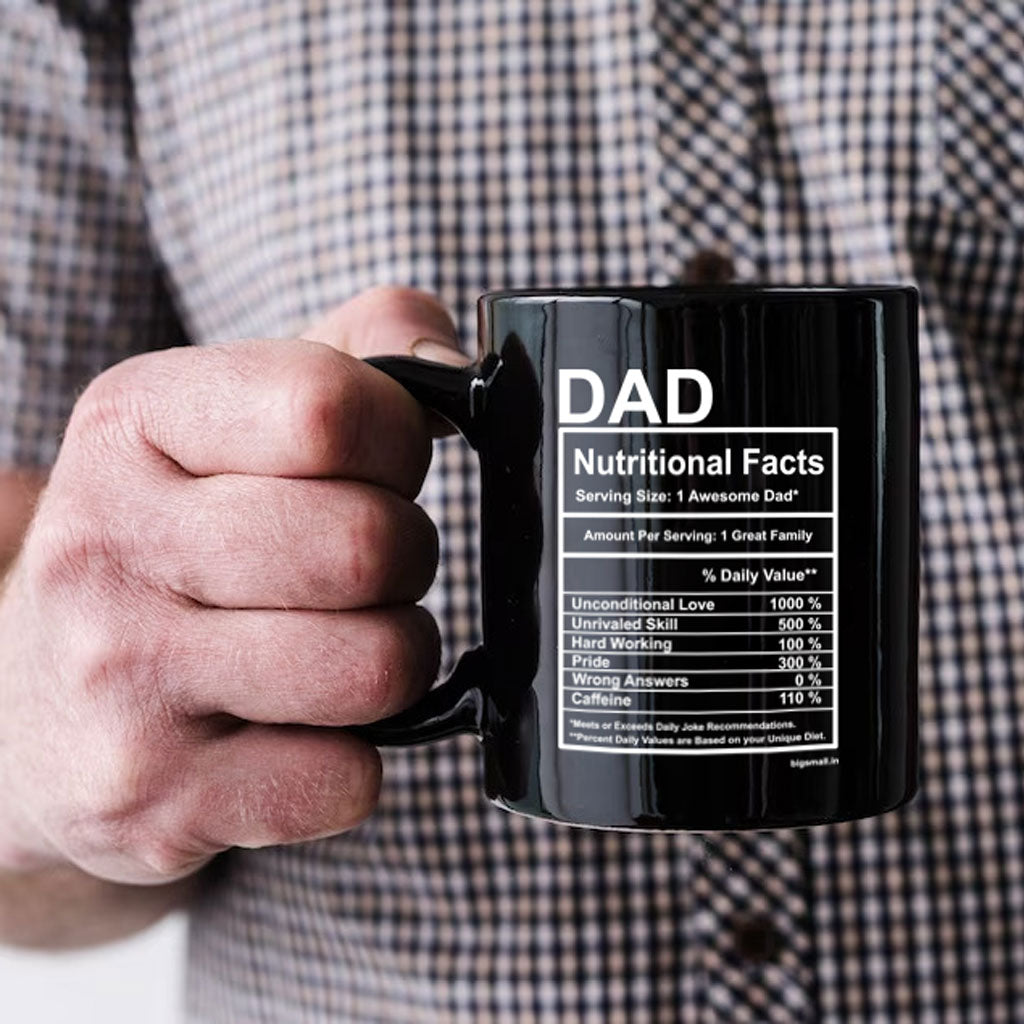 Dad Nutritional Facts Mug