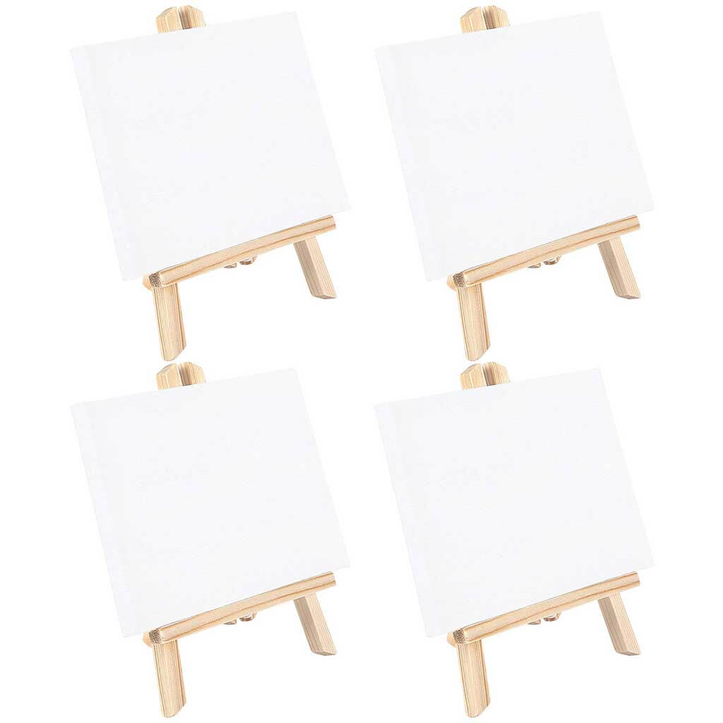 Mini Canvas With Wooden Easel – Bigsmall.in