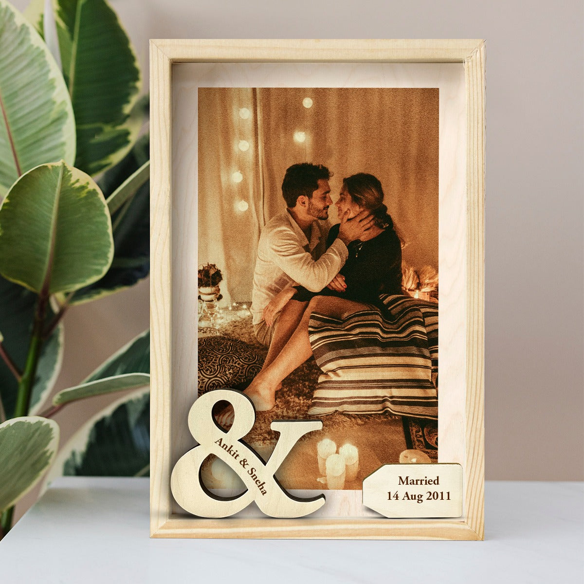 Personalised Photo Frame Gifts for Couples Wedding Anniversary -  DazzlingKart