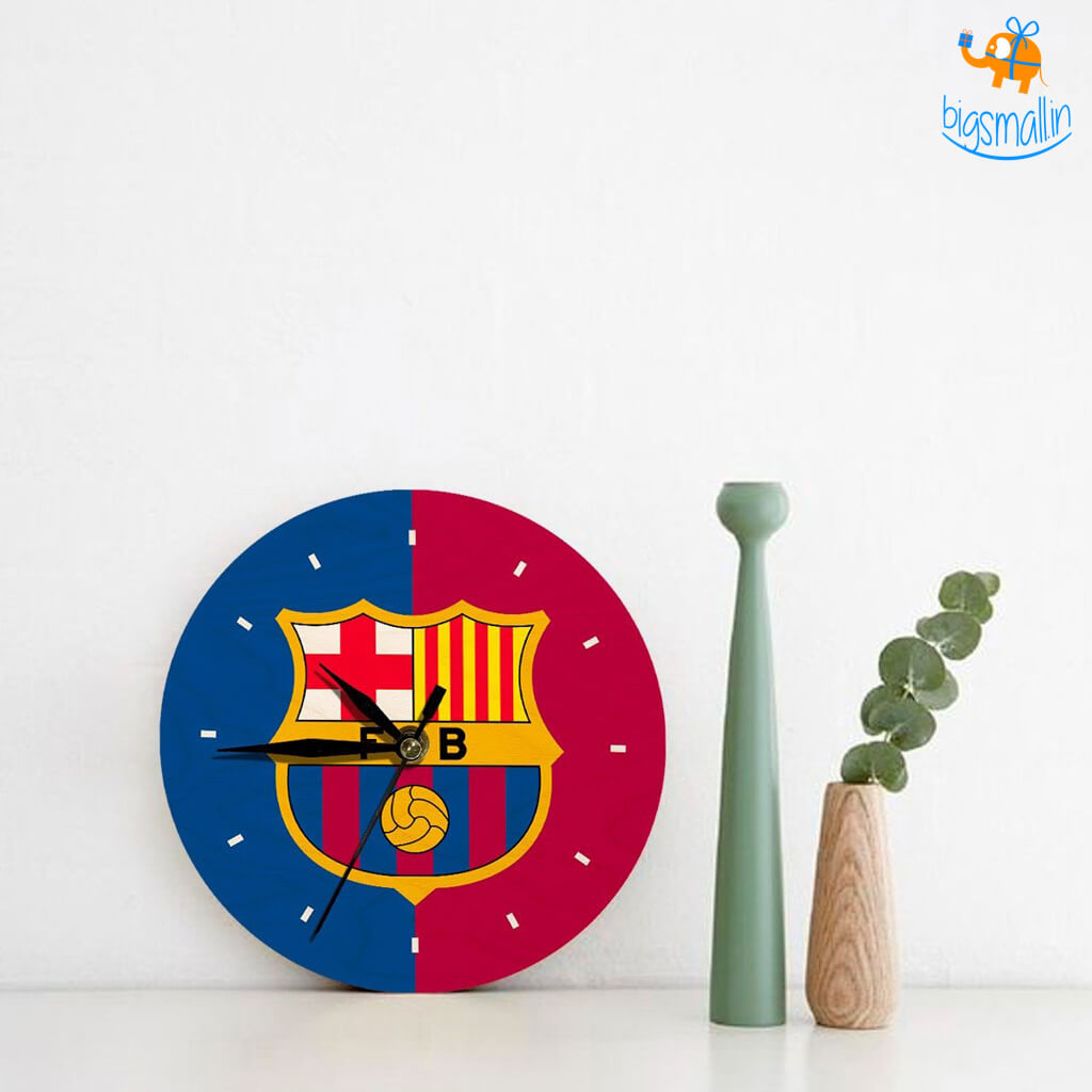 FCB Wooden Table Clock