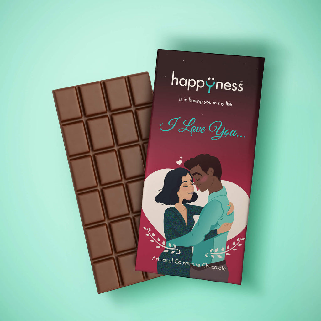 Buy I Love You Handmade Chocolate Bar Online in India– Bigsmall.in