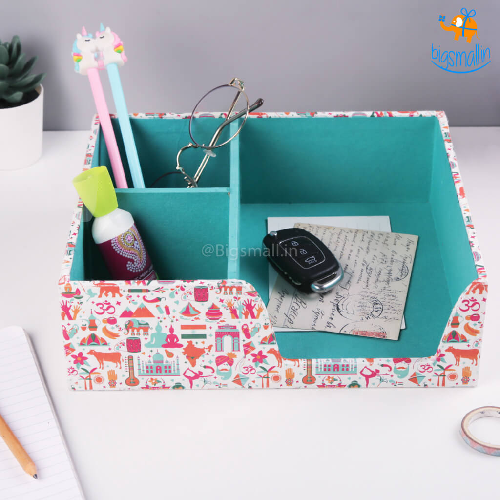 Colorful India Themed Desk Organizer