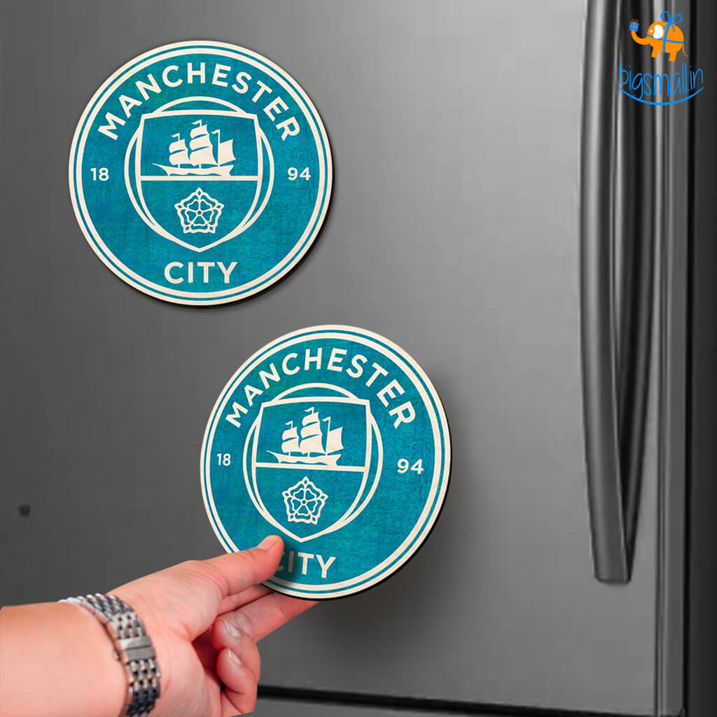 Manchester City Wooden Fridge Magnet