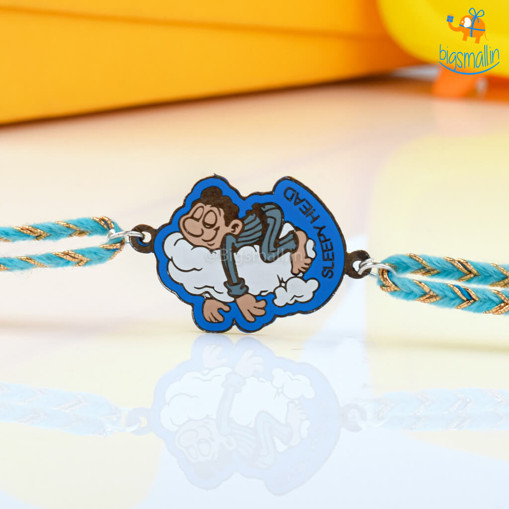 Sleepy Head Metallic Rakhi